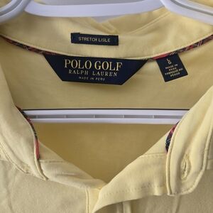 Polo by Ralph Lauren Yellow Stretch Lisle Golf Polo